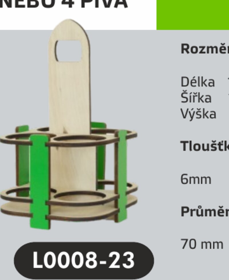 Lepená basa na 4 piva